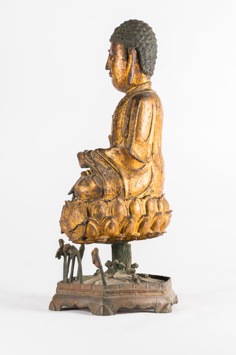 Immagini Stock - Antica Grande Statua Di Buddha In Pietra Arenaria. Image  17448521