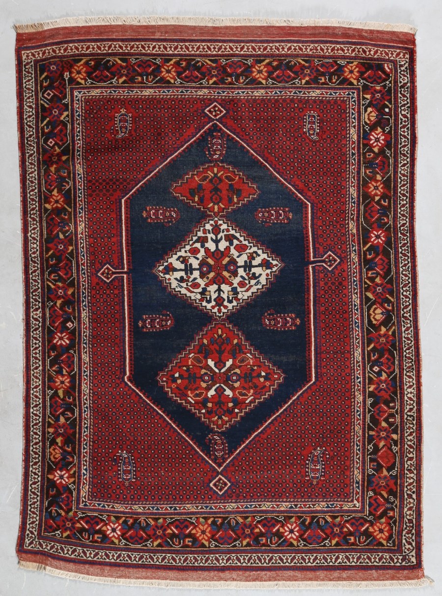 Tappeto persiano in lana e cotone 1920 (Afschar Neriz )
