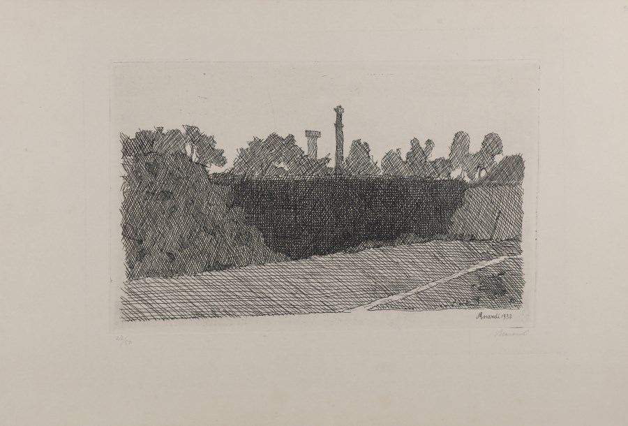 View of the Montagnola, Bologna. (Giorgio Morandi)