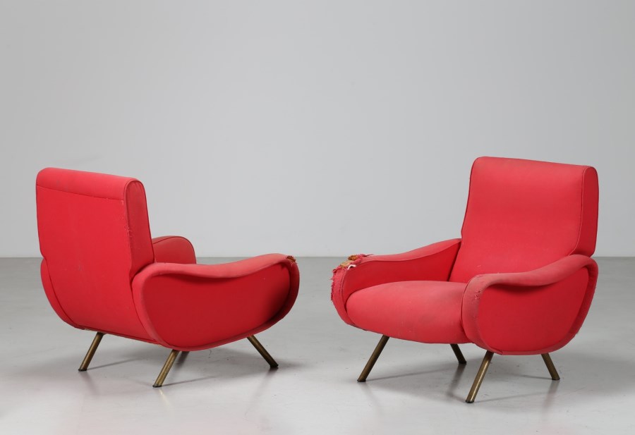 Two armchairs, Lady model
 (Marco Zanuso)