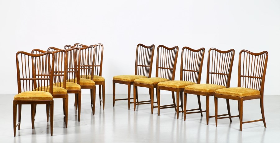 Dieci sedie realizzate a Milano da Mario Quarti (Paolo Buffa)