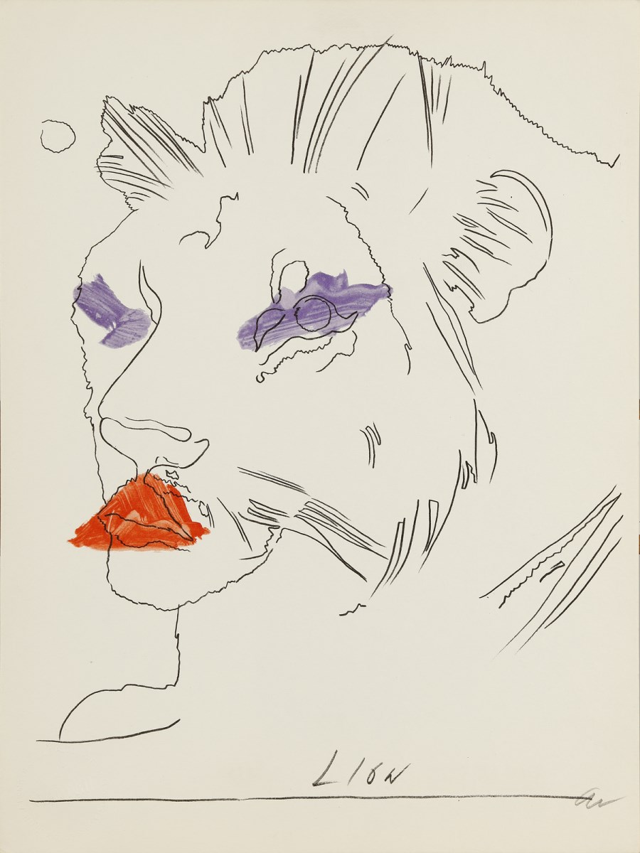 Dalla serie Lo Zodiaco. Lion. (Andy Warhol)