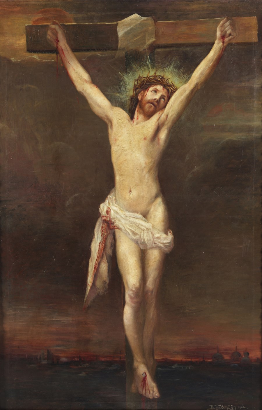 Christ on cross. ( Artista Del XX Secolo)