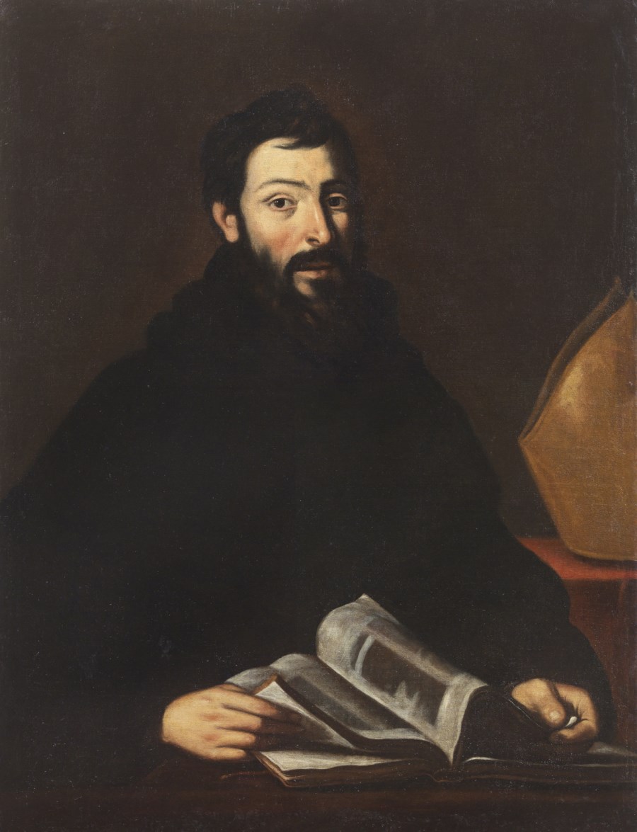 Follower of. Portrait of a friar. (Giuseppe Jose' (1588/91-1652) De Ribera)