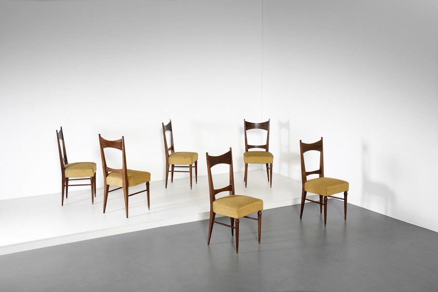 Six 1950s chairs. (Pozzi E Verga )