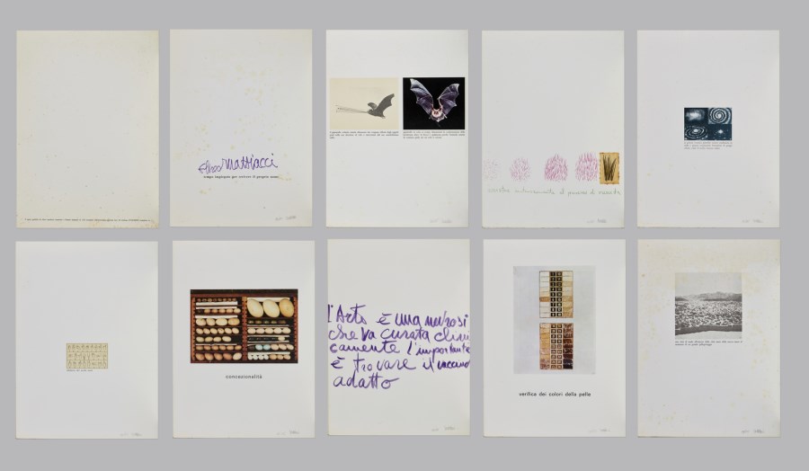 Folder composed of n.9 sheets. Untitled. (Eliseo Mattiacci)