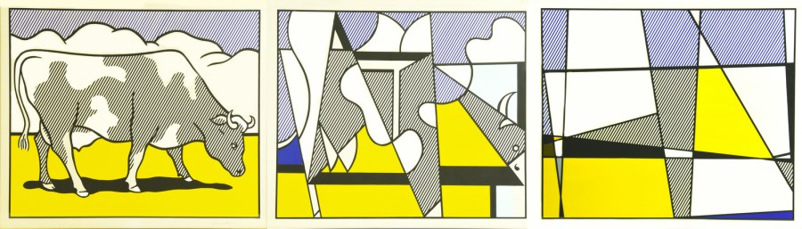 Cow going abstract. (Roy Lichtenstein)