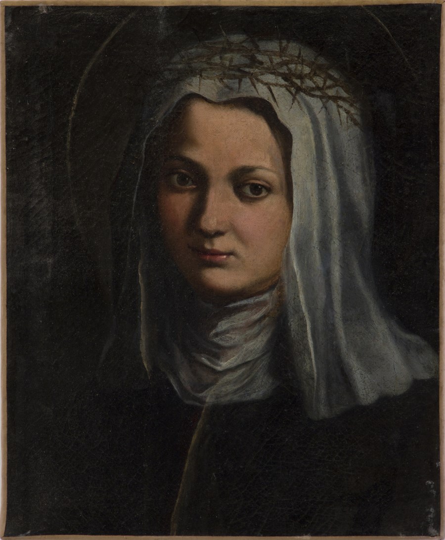 Saint Catherine of Siena. ( Artista Napoletano Del XVII Secolo)