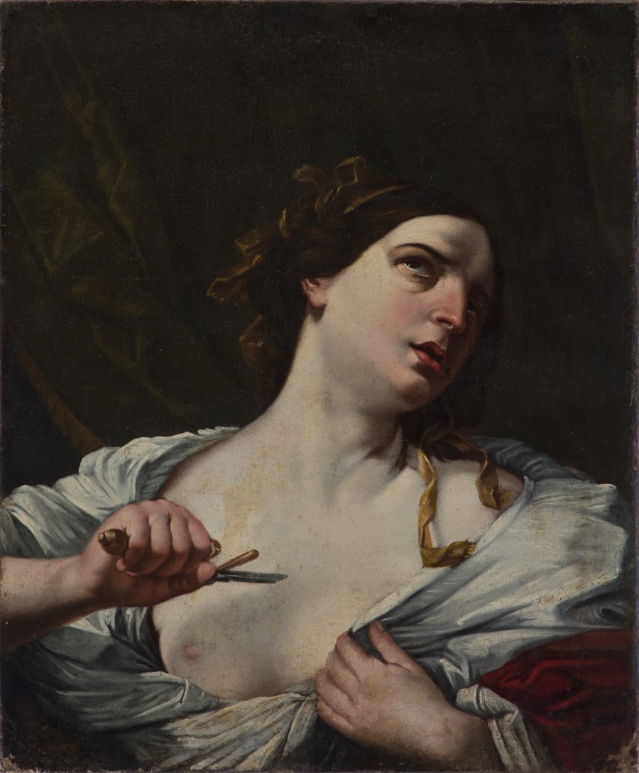 Attributed to. The suicide of Lucretia. (Giovanni Giacomo Sementi)