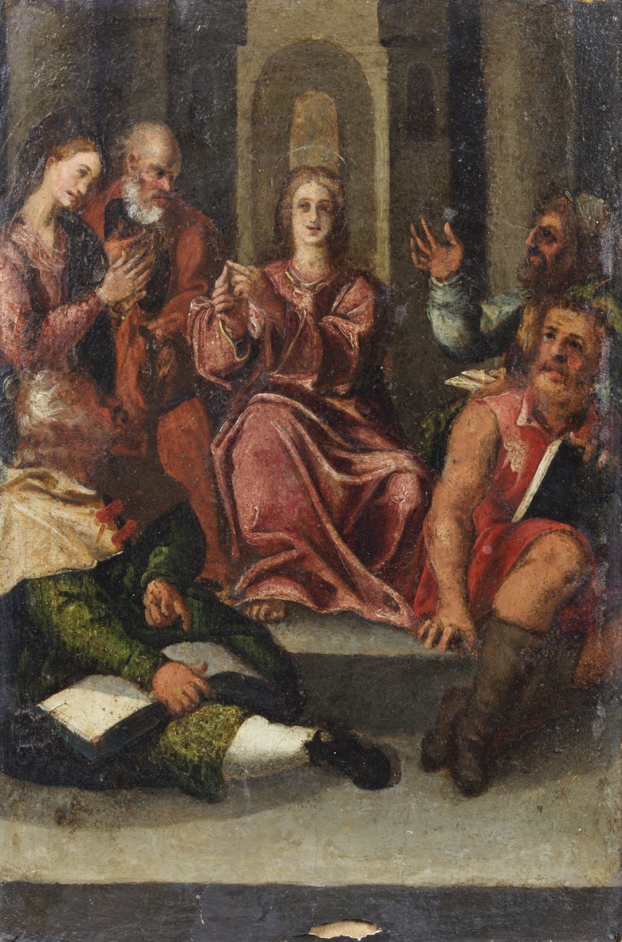 Christ among the doctors. ( Artista Del XVI Secolo)