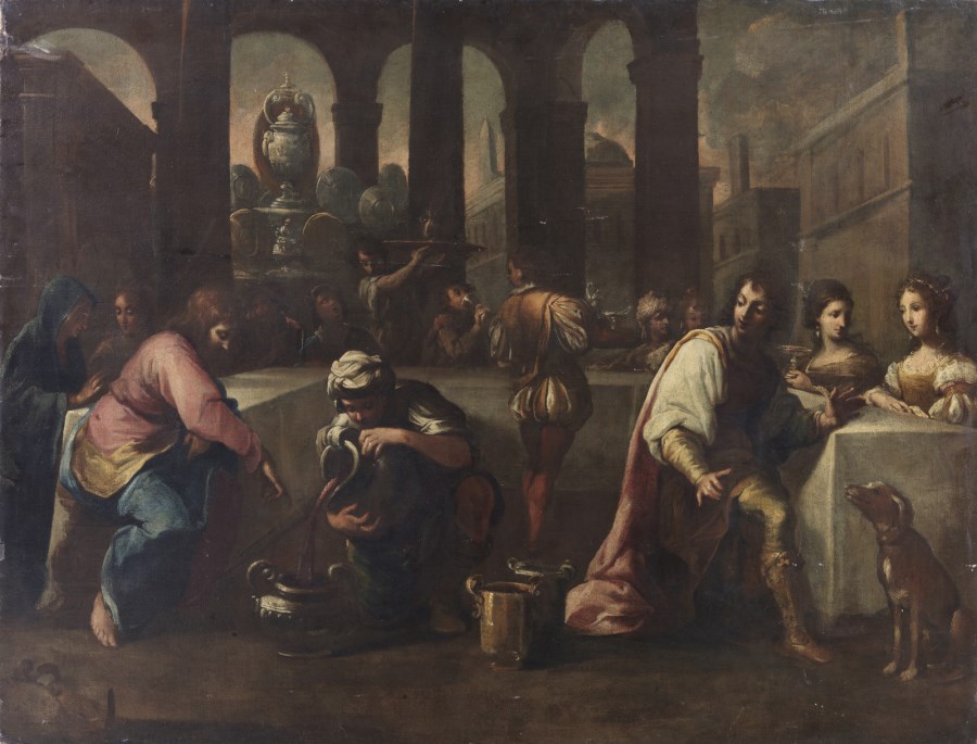 The Marriage at Cana.  ( Artista Del XVI-XVII Secolo)