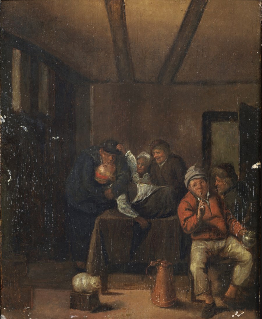 Interior of a tavern. ( Artista Fiammingo Del XVII Secolo)