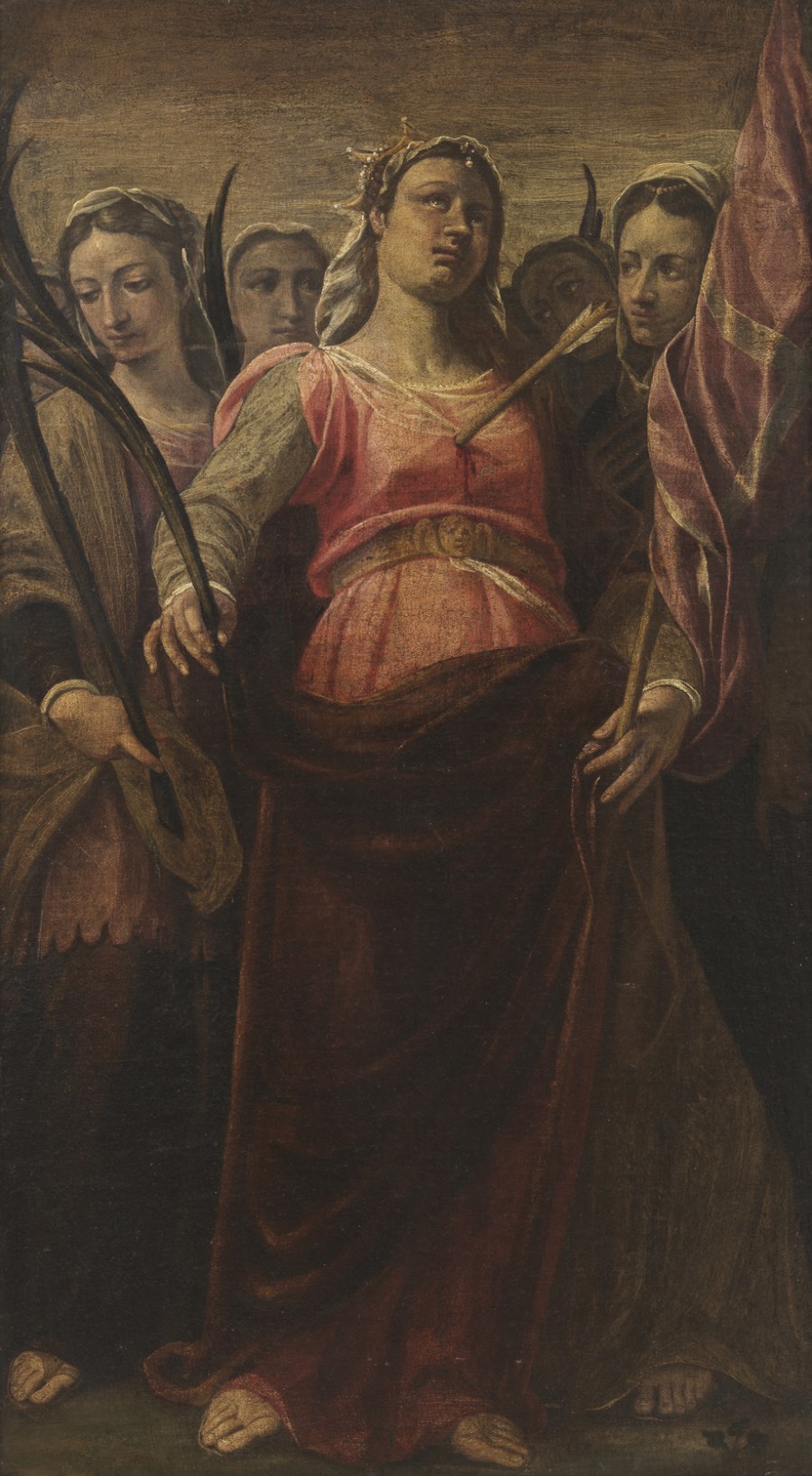 Il martirio di Sant'Orsola. ( Artista Del XVII Secolo)