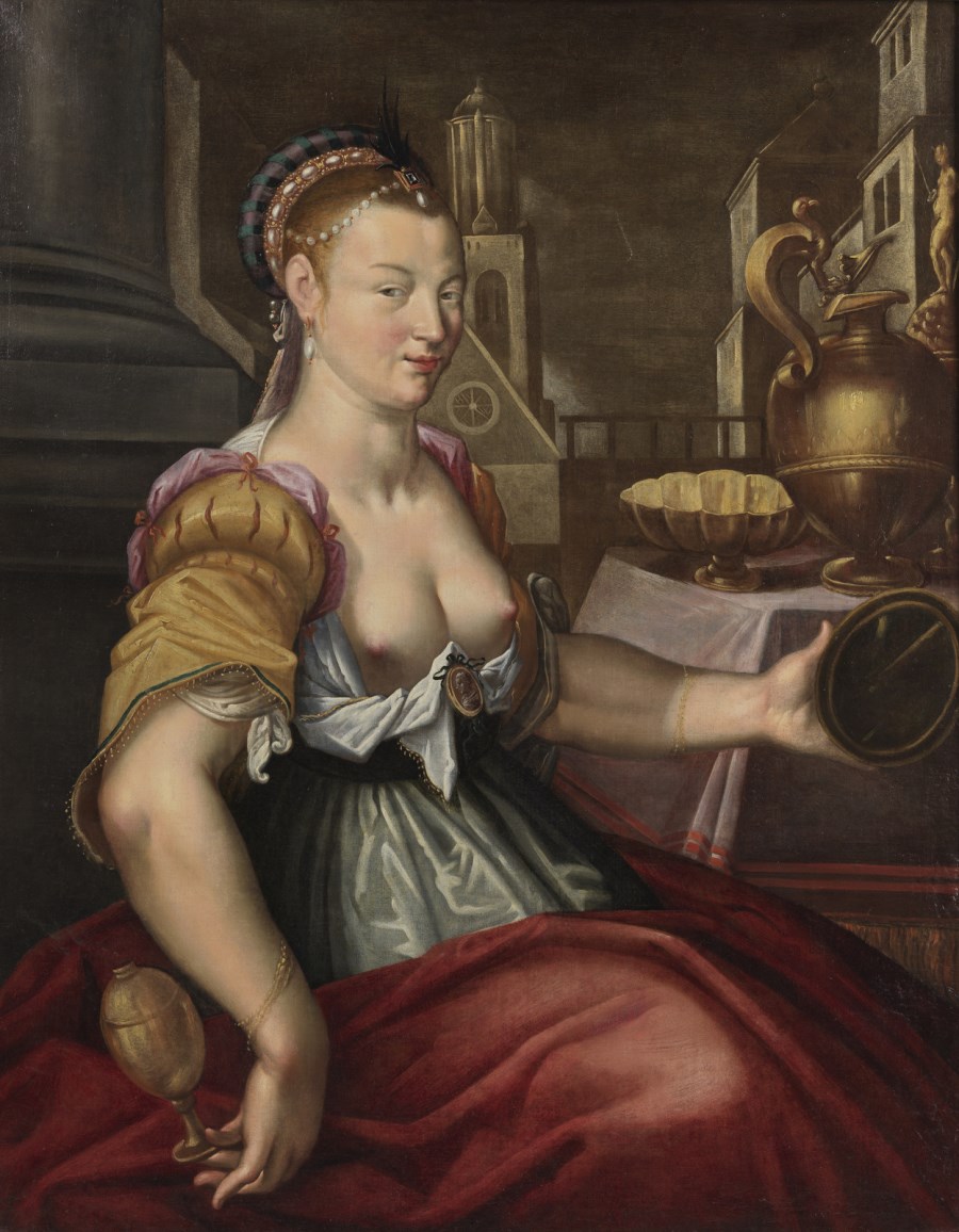 Allegoria della Vanità o della Lussuria. ( Artista Nordeuropeo Del XVI-XVII Secolo)