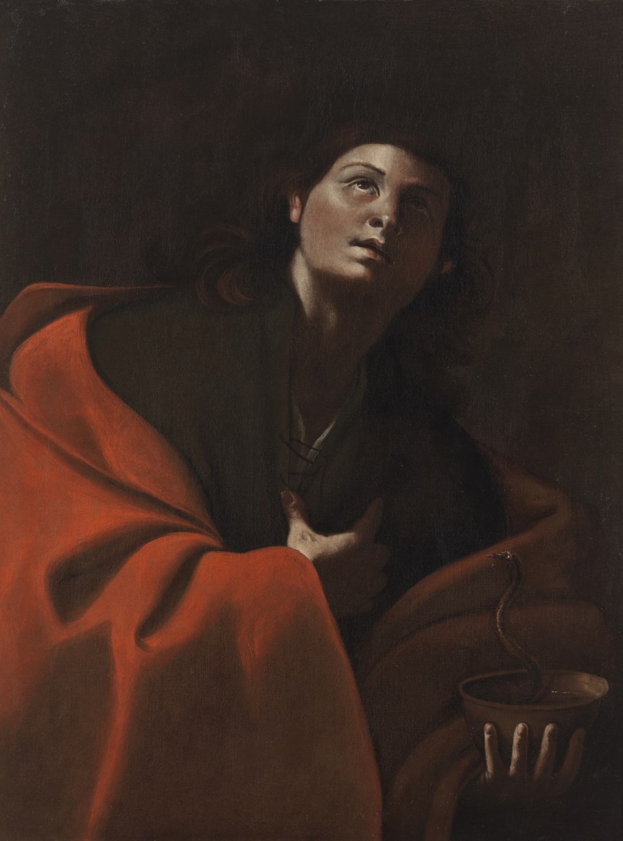 San Giovanni Evangelista.  ( Artista Napoletano Del XVII Secolo)