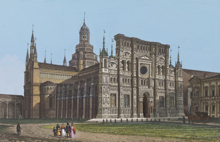 Certosa di Pavia. ( Artista Del XIX Secolo)