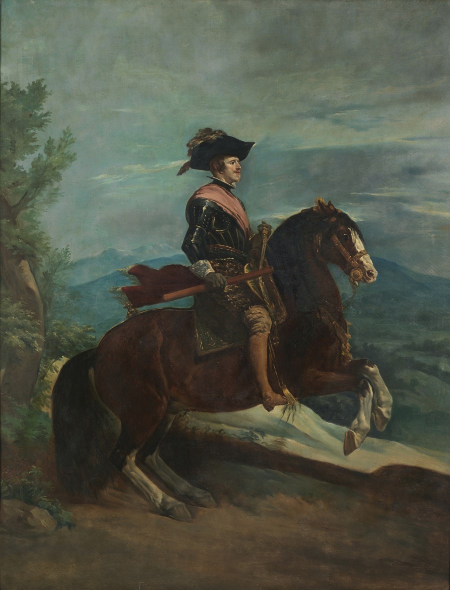 Filippo IV a cavallo.  (Artista Spagnolo Del XIX Secolo )