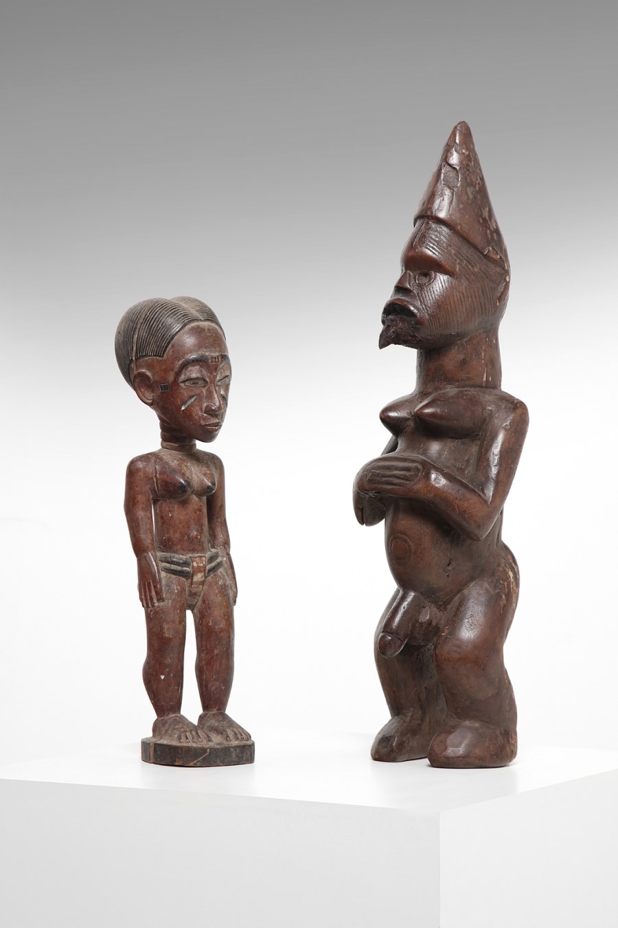 Lotto di due statuette africane
Costa d'Avorio e Congo (Arte Africana )