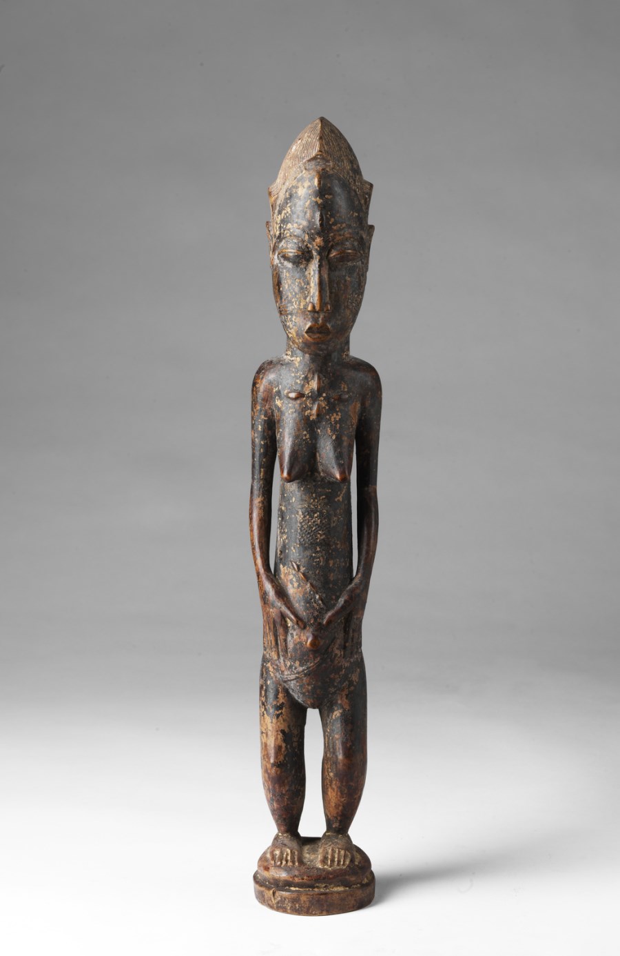 Figura  femminile, Baulé
Costa d'Avorio (Arte Africana )