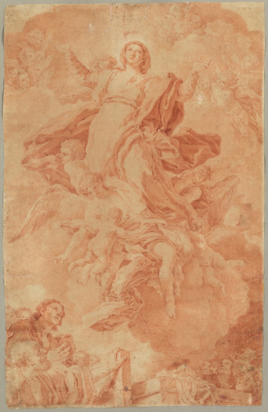 Ascensione della Vergine. ( Artista Del XVIII Secolo)