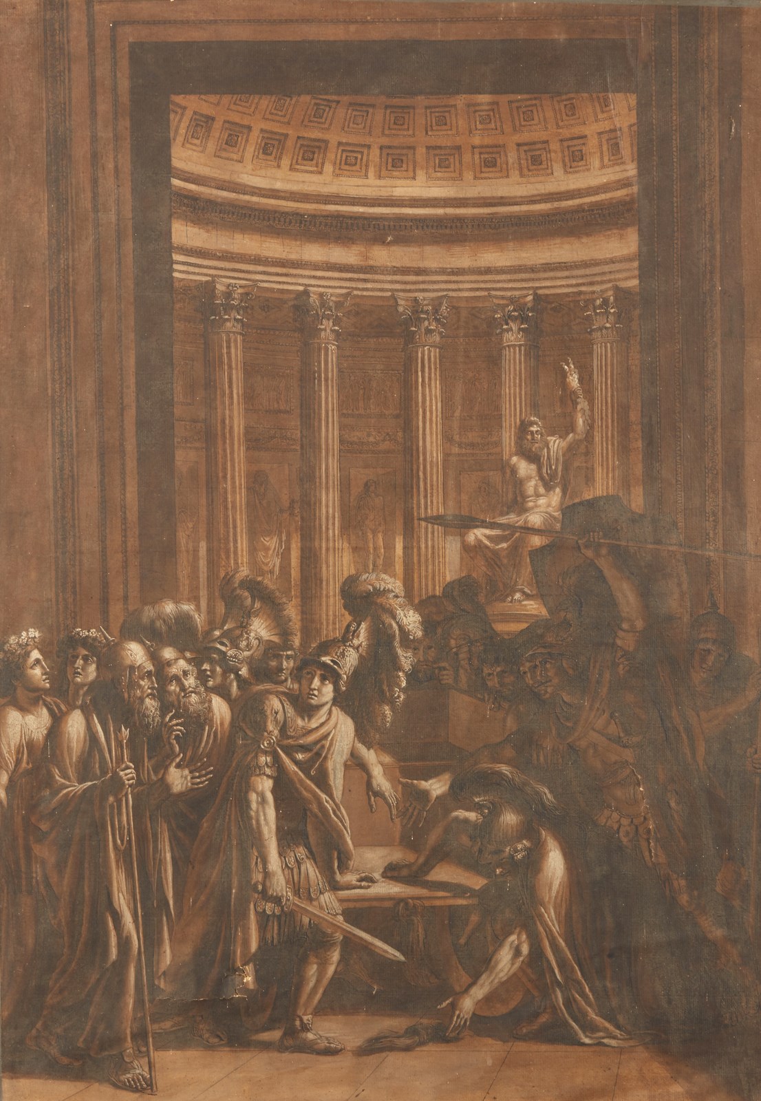 Attributed to. The Gordian knot untied by Alexander (Giuseppe Sabatelli)