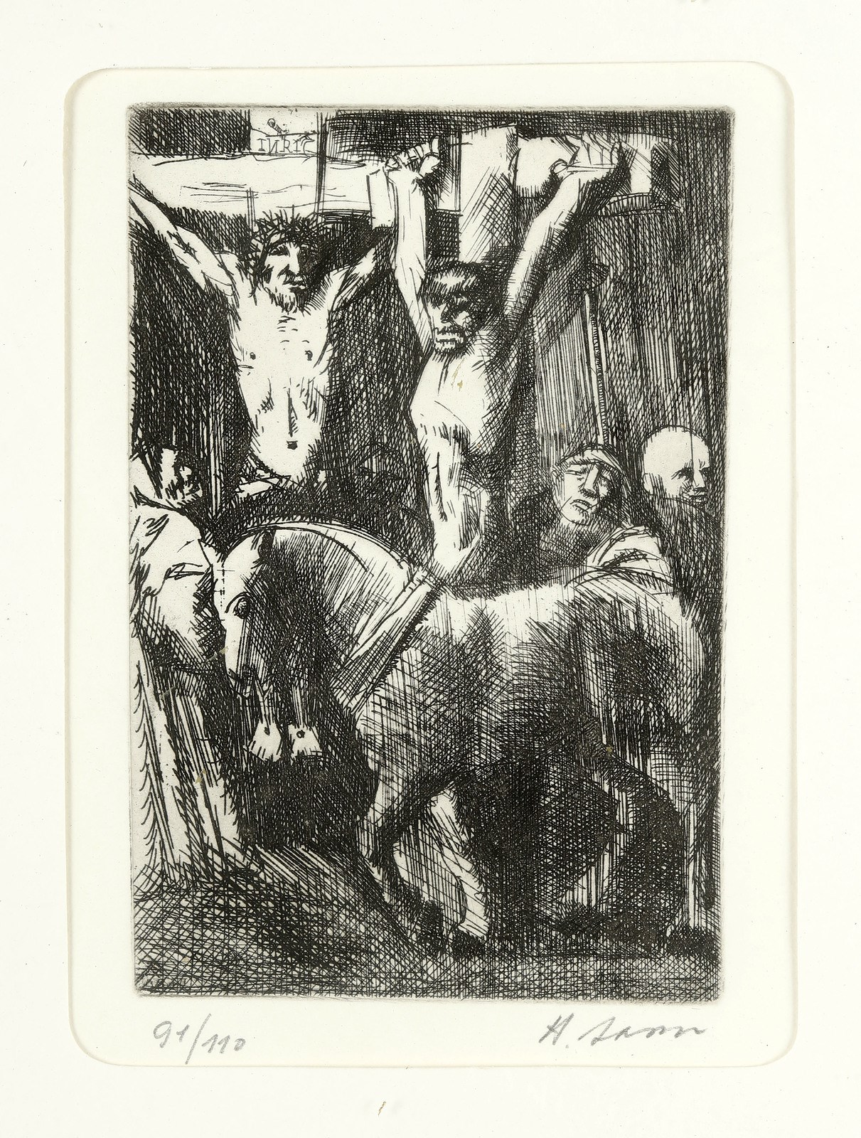 Crucifixion. (Aligi Sassu)