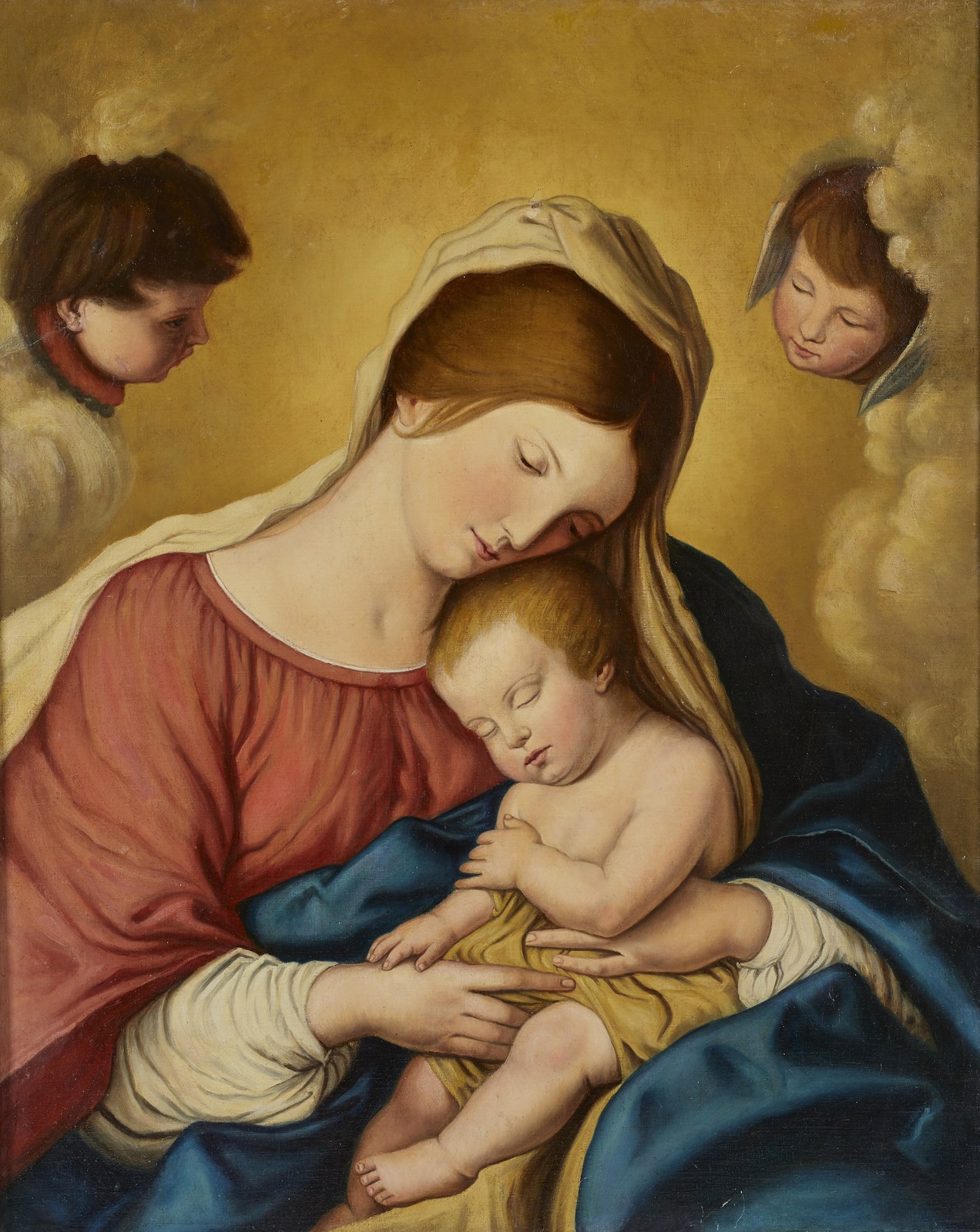 Scuola di. Madonna con Bambino (Giovanni Battista Salvi Detto Il Sassoferrato )