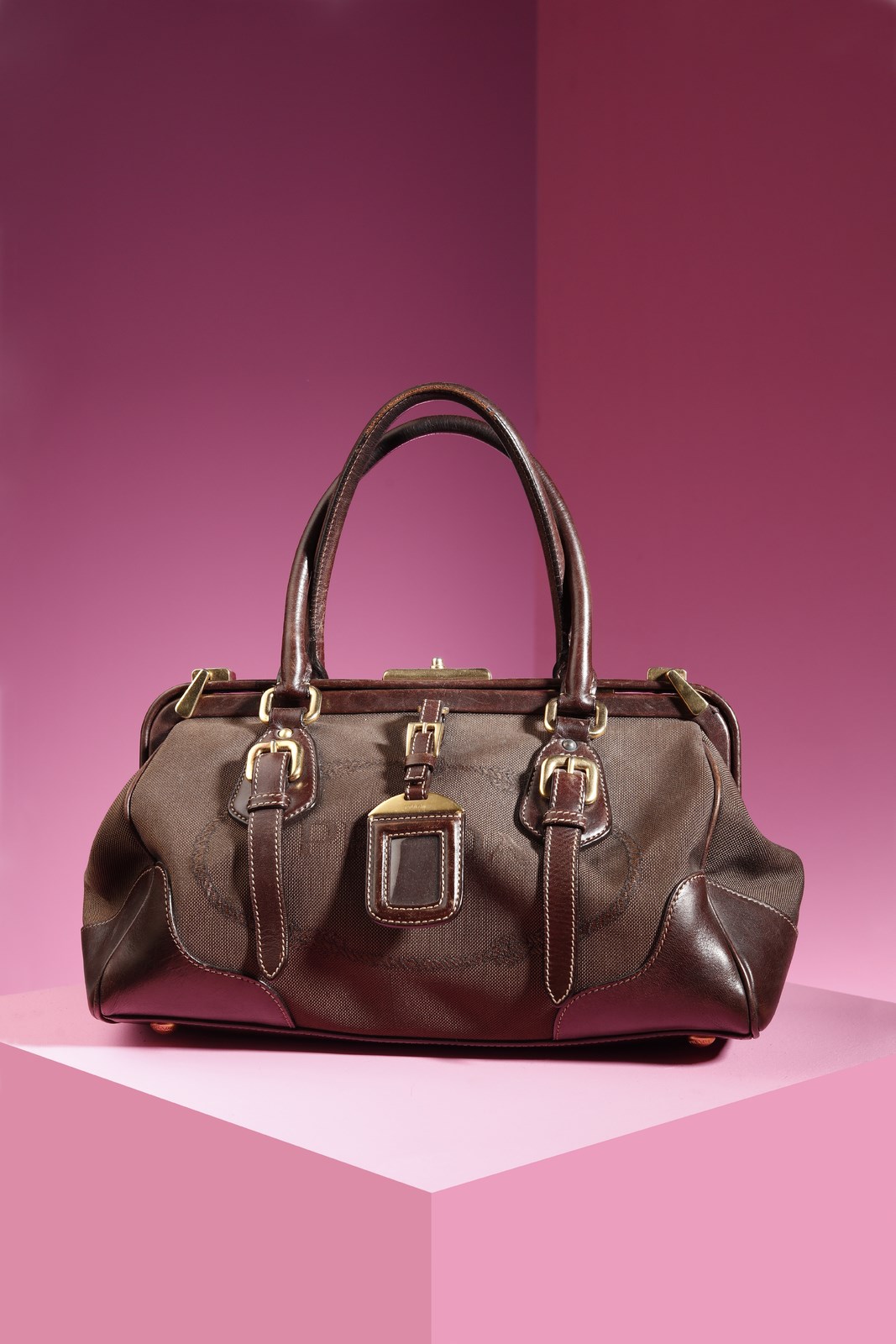 Prada | Bags | Prada Brown Leather Shoulder Bag | Poshmark