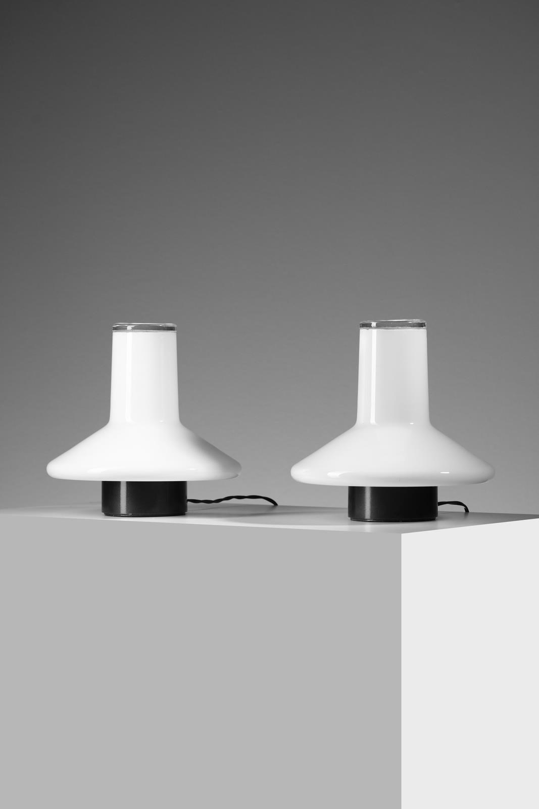 Coppia di lampade da tavolo per Vistosi (Roberto Pamio)
