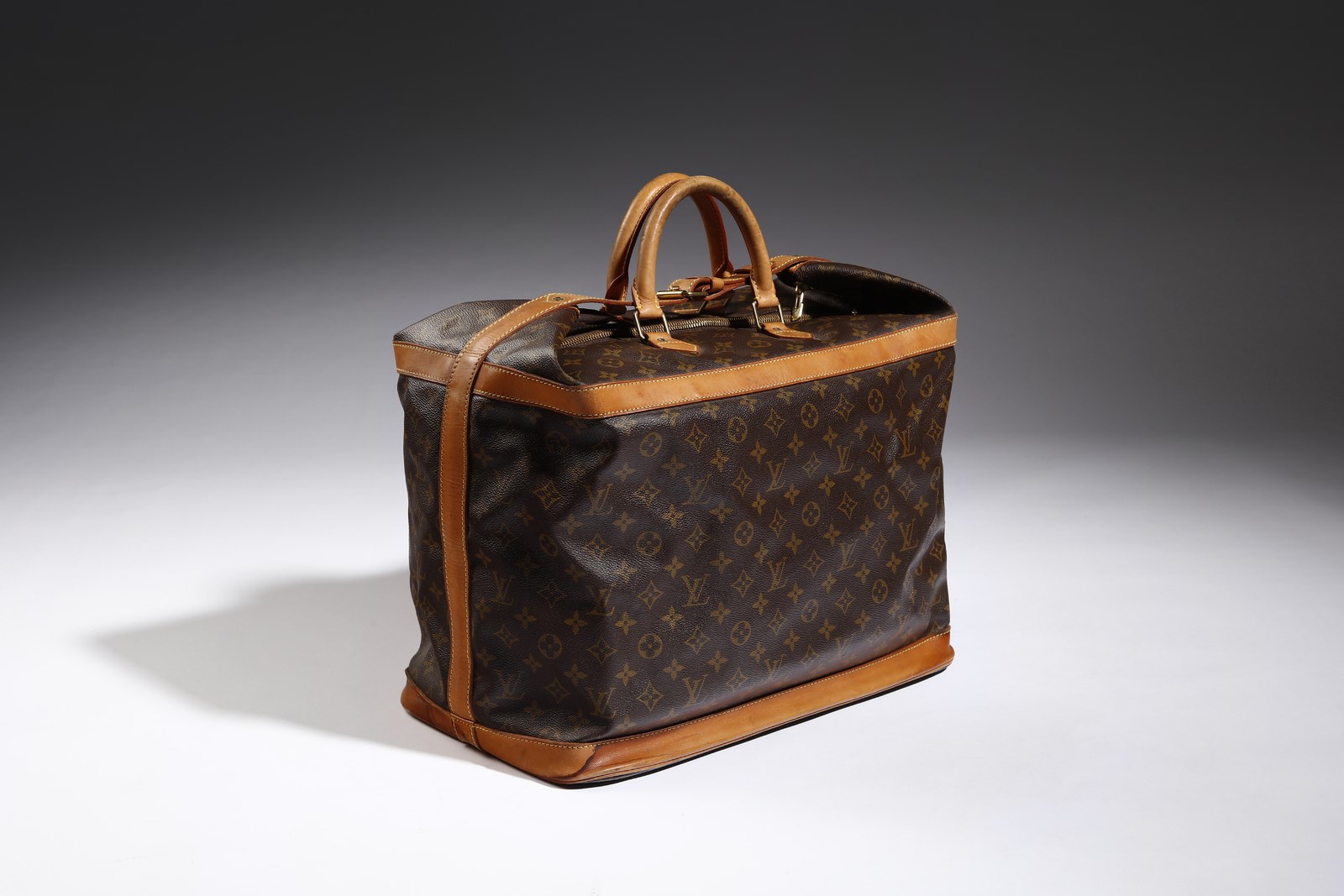 Louis Vuitton Cruiser Monogram Canvas And Leather Weekend Bag.