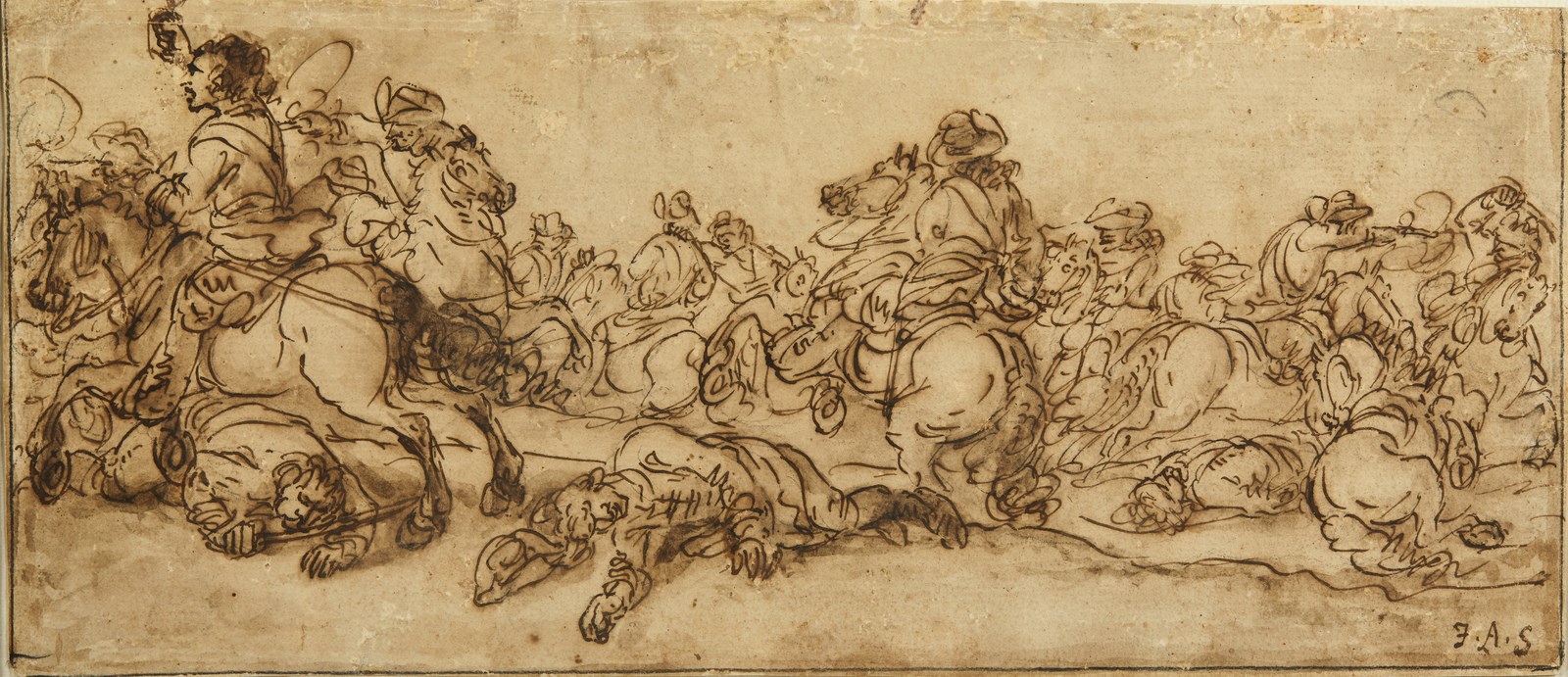 Sketch for a battle scene (Francesco Simonini)
