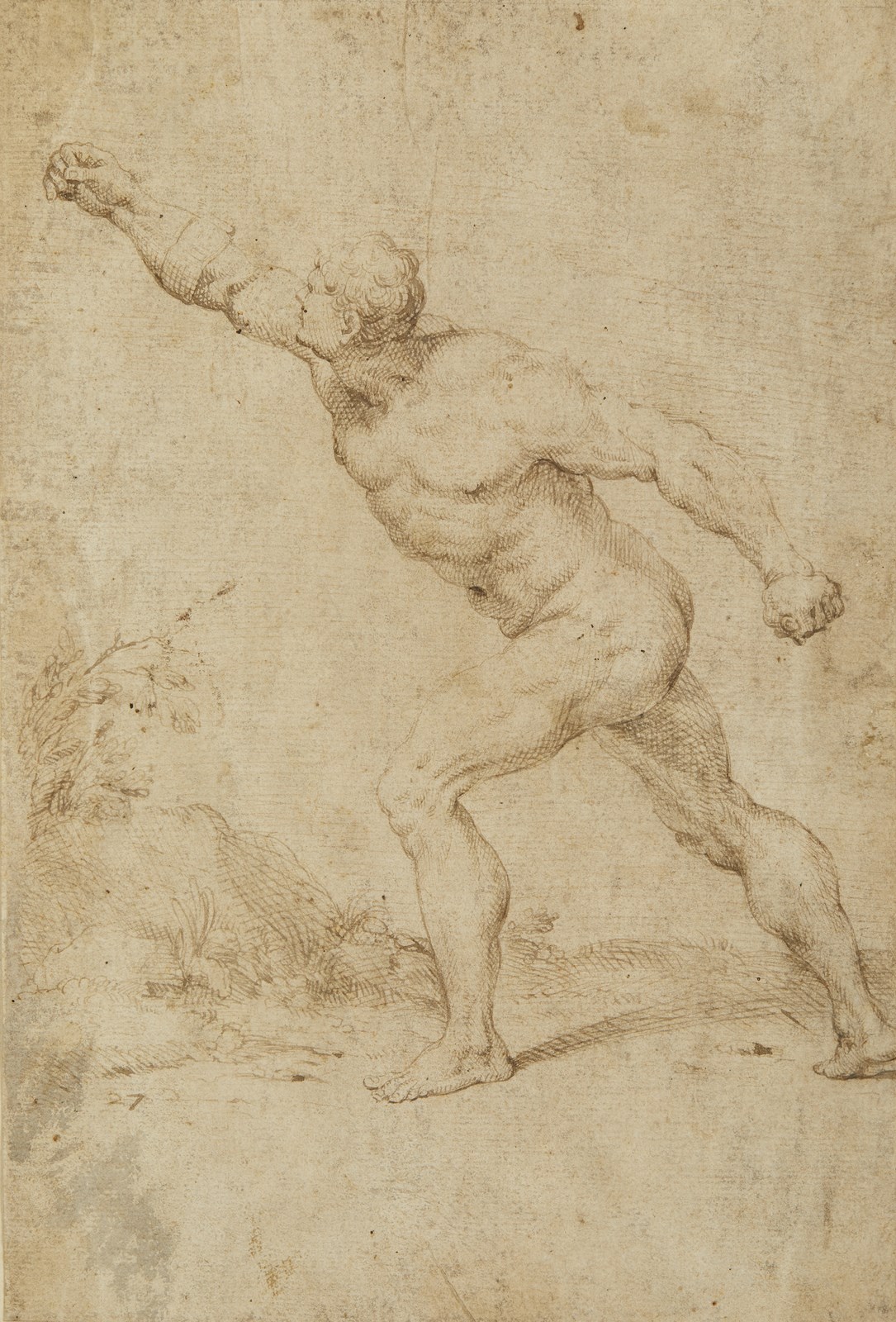 Borghese Gladiator ( Artista Del XVII Secolo)