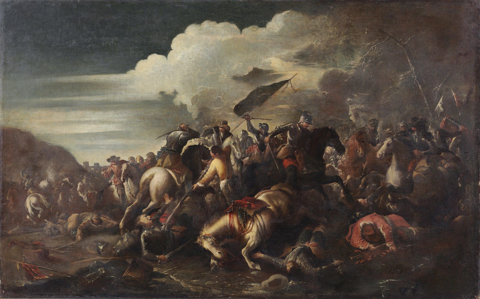 Battle scene ( Artista Del XVII-XVIII Secolo)