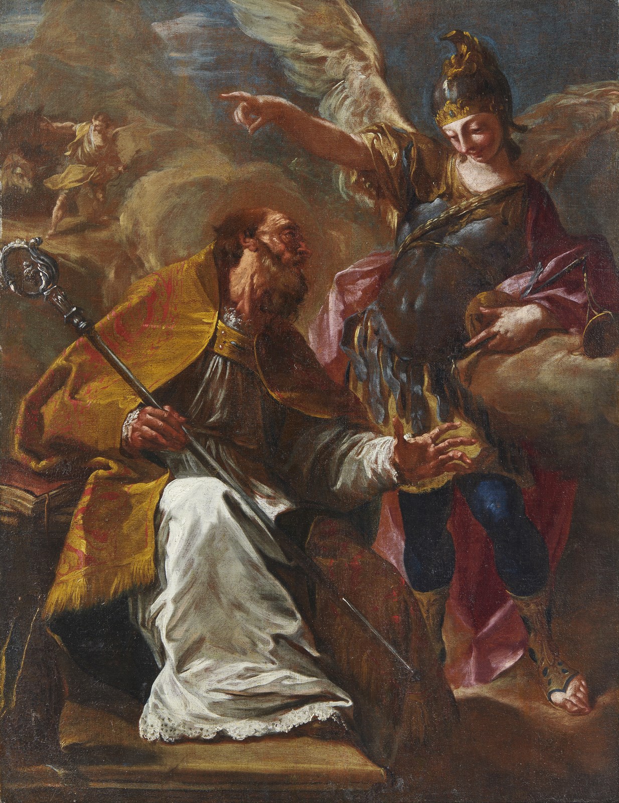Apparizione dell'arcangelo Michele al vescovo di Gargano (Giambattista Pittoni)