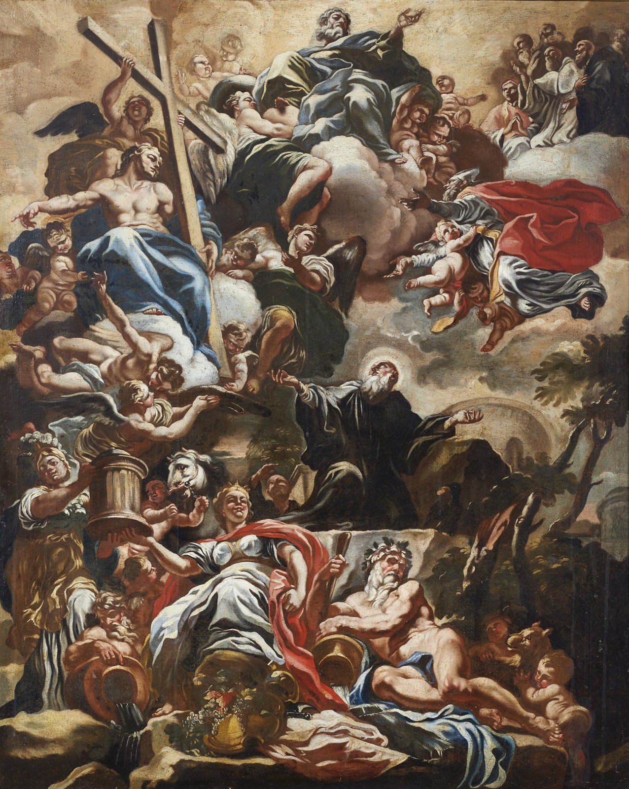 Trionfo allegorico ( Artista Napoletano Del XVII Secolo)