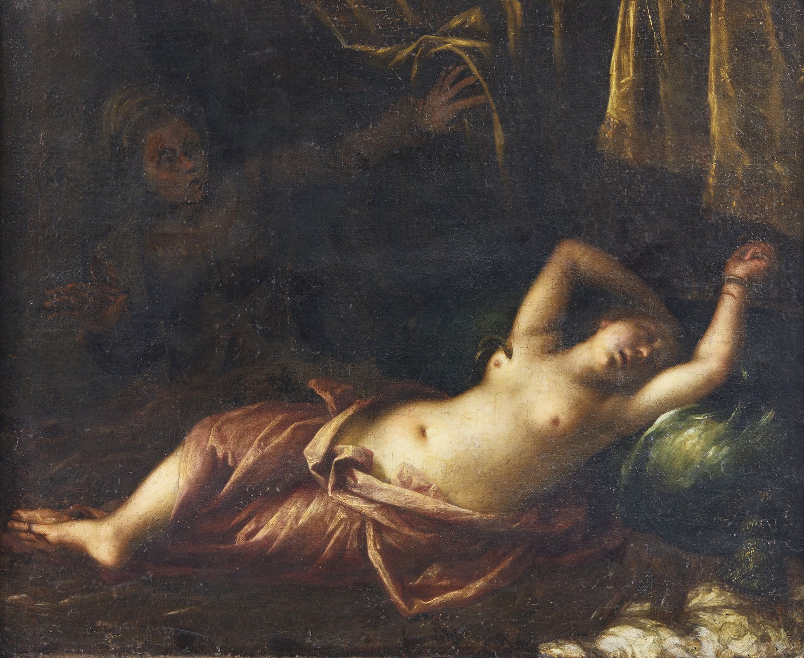 La morte di Cleopatra ( Artista Italiano Del XVII Secolo)