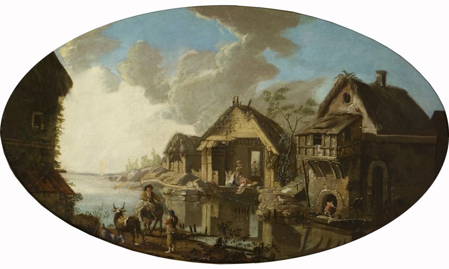 Villaggio sul fiume (Jean Baptiste Pater)