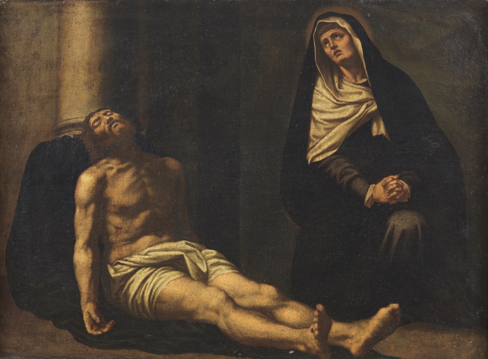 Pietà. ( Artista Spagnolo Del XVII Secolo)