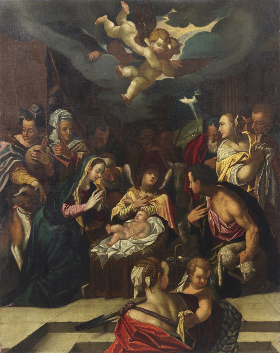 Adorazione dei pastori ( Artista Veneto Del XVII Secolo)