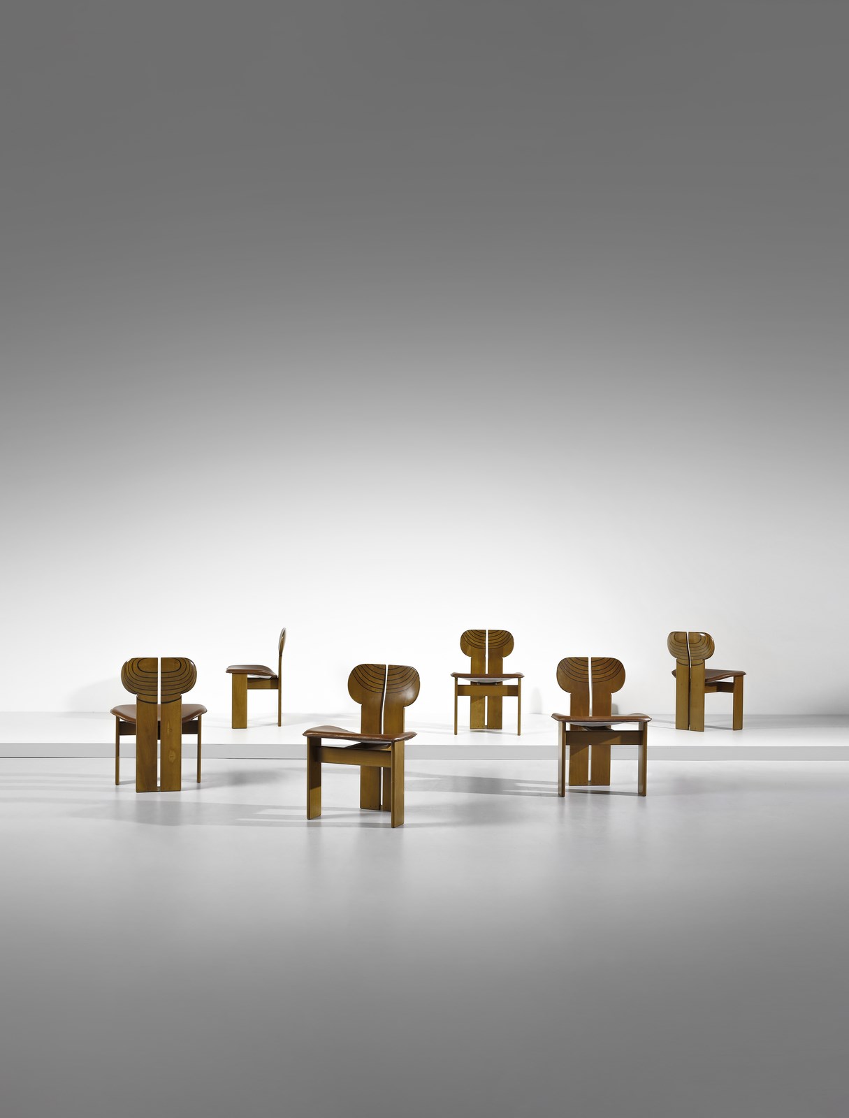 Six Africa chairs, Artona series for Amxalto (Afra (1937-2011) & Tobia (n. 1935) Scarpa)