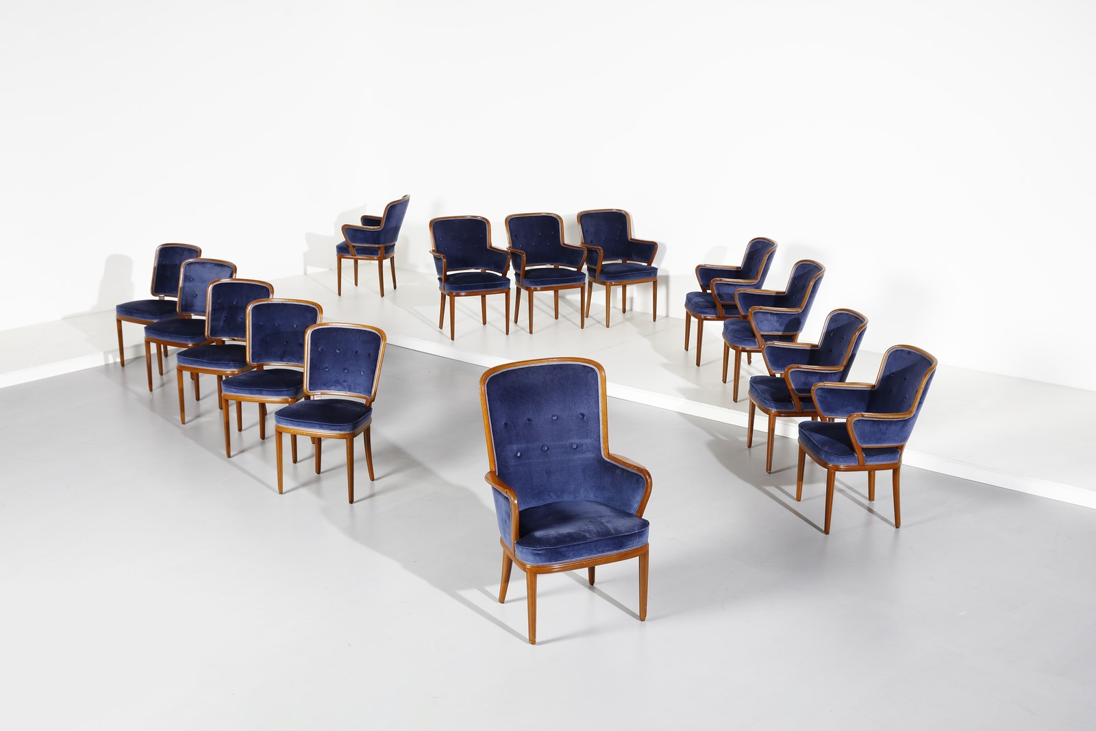 Fourteen chairs (Carl Malmsten)
