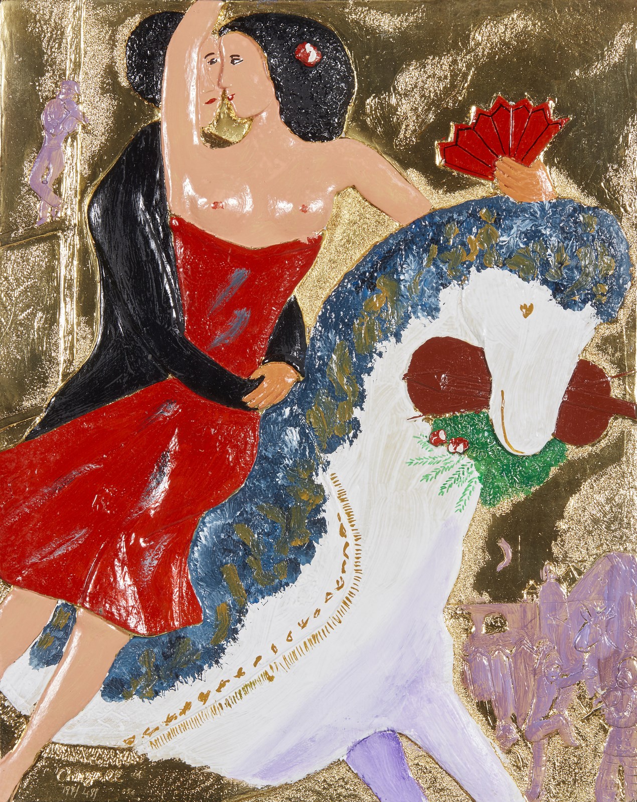 D'apres. Cavallerizza.  (Marc Chagall)